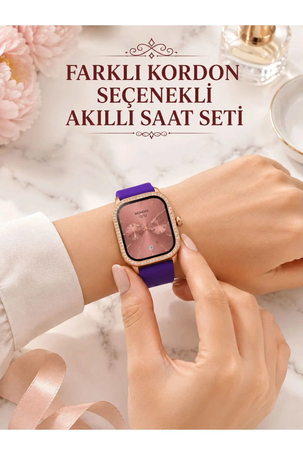 Aktivite ve Uyku Takipli Kadın Akıllı Saat Aktivite ve Uyku Takipli Kadın Akıllı Saat