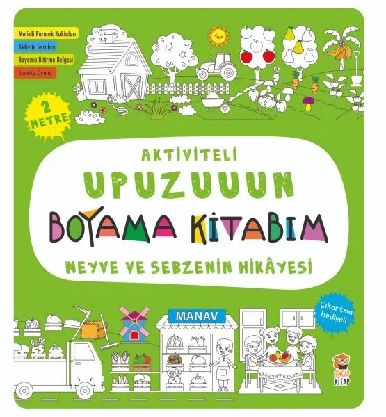 Aktiviteli Upuzuuun Boyama Kitabım - Meyve Ve Sebzenin Hikayesi Fiyatı, Yorumları ve Özellikleri