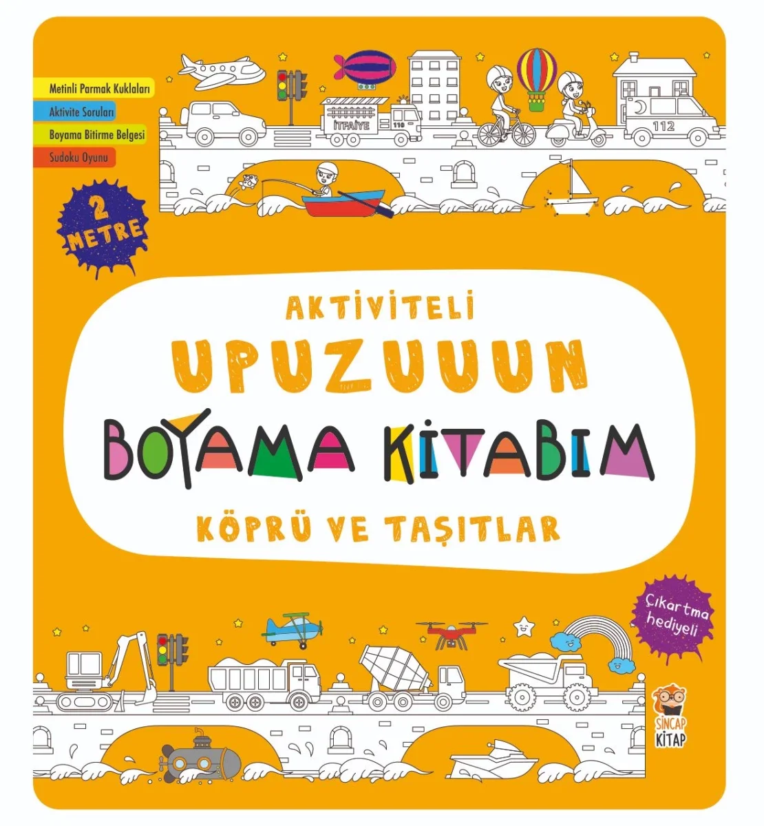 Aktiviteli Upuzuuun Boyama Kitabım - Köprü ve Taşıtlar Fiyatı, Yorumları ve Özellikleri