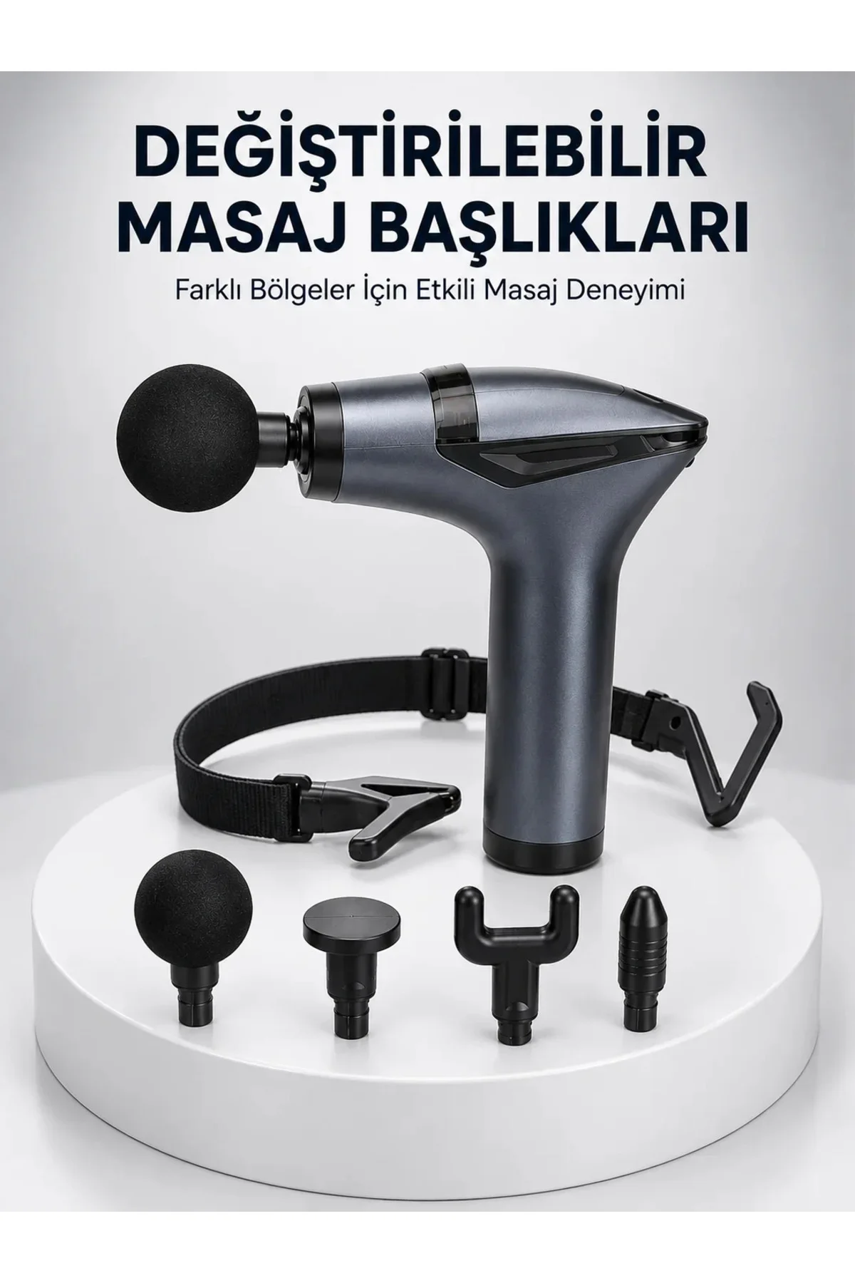 AKTÜEL 3in1 Taşınabilir Şarjlı Titreşimli Masaj Cihazı Çok Fonksiyonlu Yeni Nesil