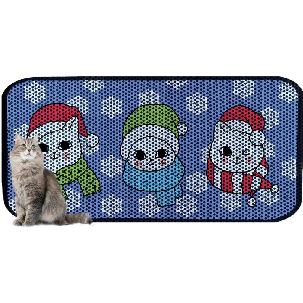 Aktunç Elekli Tuvalet Desenli Önü Kedi Kumu Paspası 60X120 cm DES