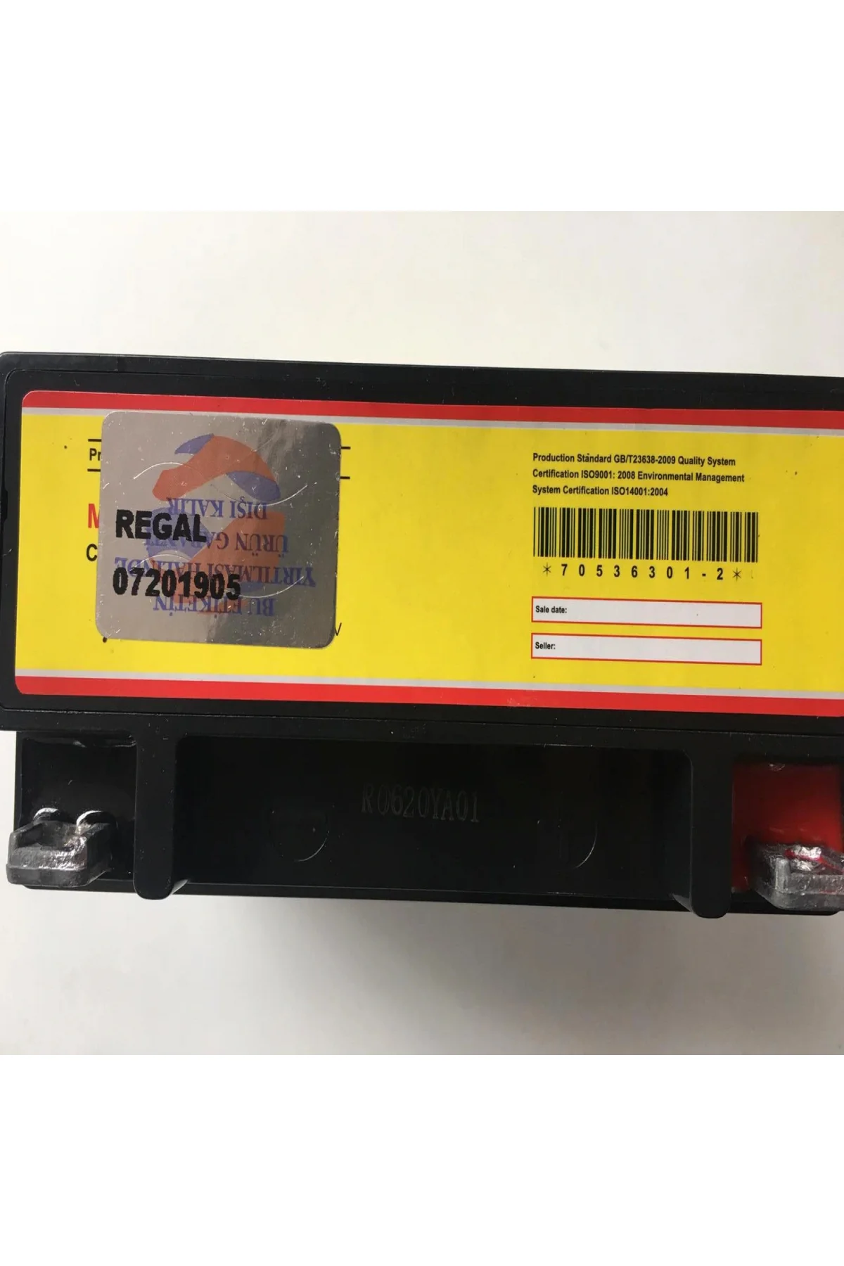 Akü 12n6,5l-bs(mf) 12v 6,5 Ah Motosiklet Akü 12n6,5l-bs(mf) 12v 6,5 Ah Motosiklet - Görsel 3