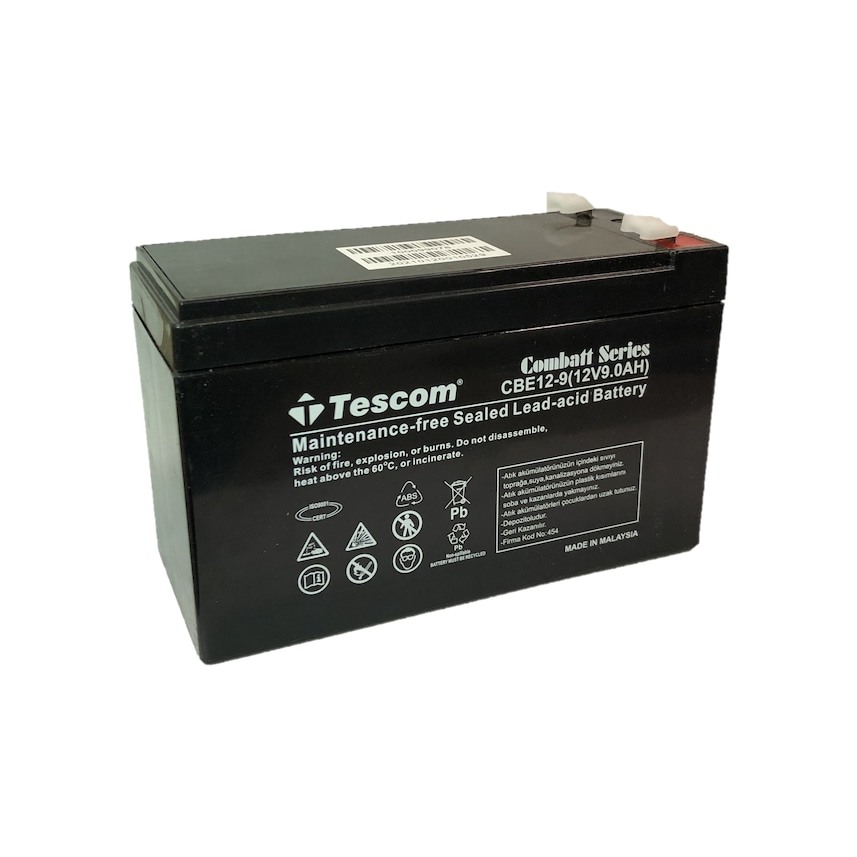 Tescom Aku 12V 9Ah Bakimsiz Kuru Akü