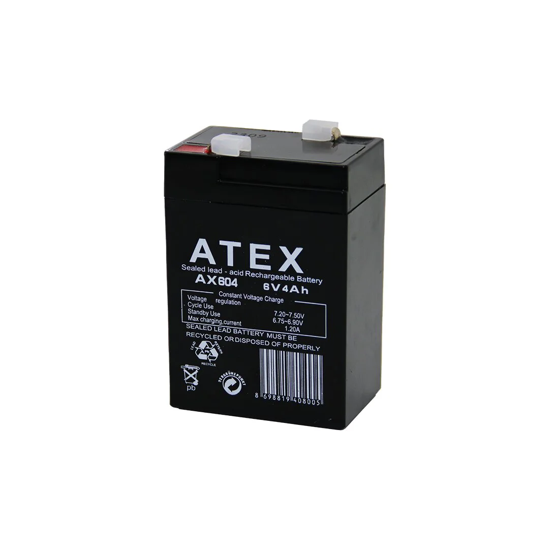 AKÜ KALIN KURU AKÜ 6V-4AH AMPER 70x48x101Mm