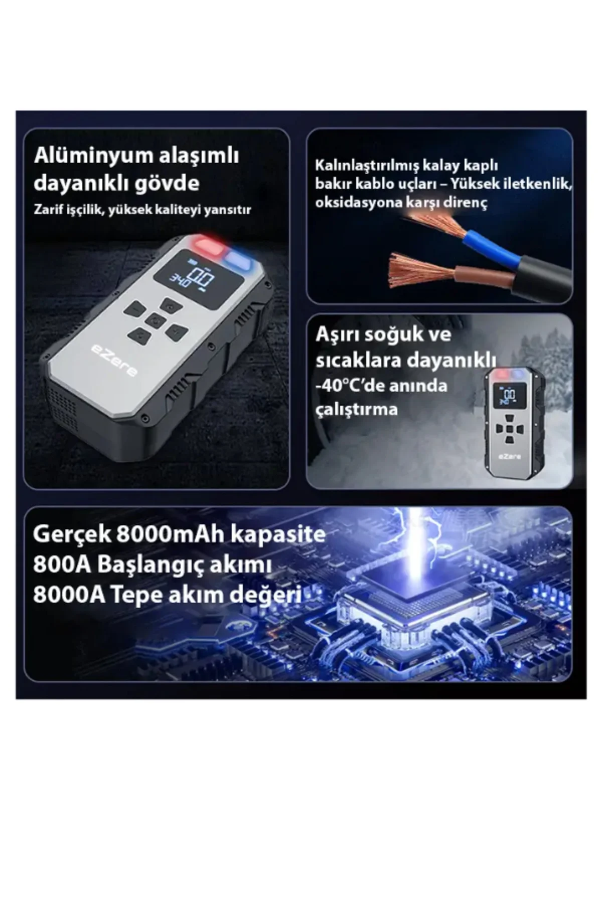 Akü Şarj Cihazı - Akü Özellikleri: Standart, Özellik: Şarjlı, Akü