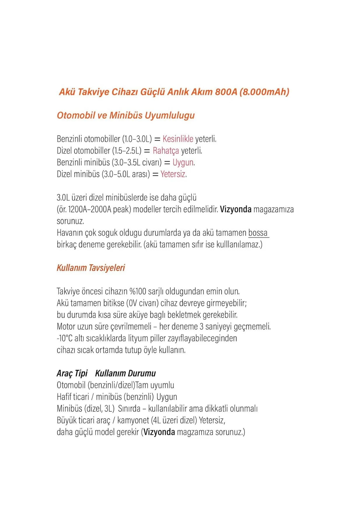Akü Takviye Cihazı Hava Kompresörü Lastik Şişirme 150PSI 800A Güç