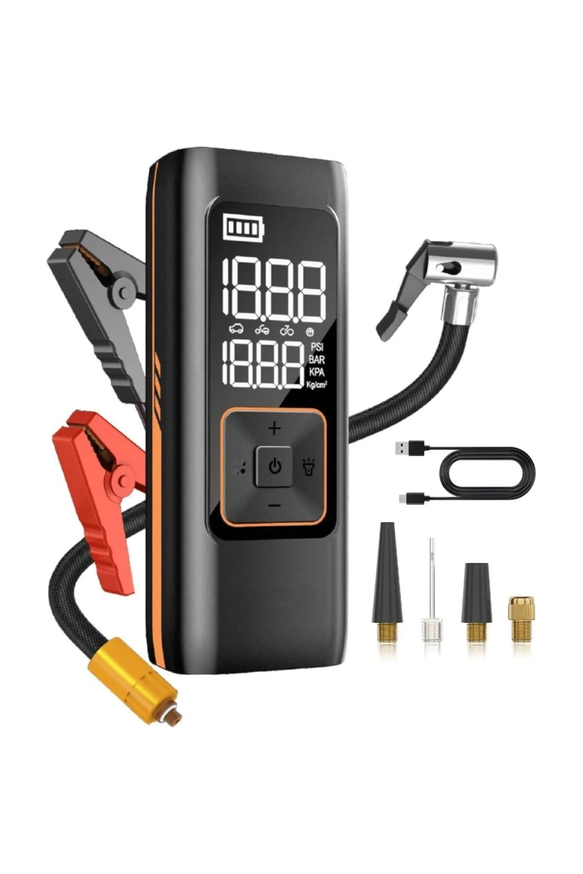 Akü Takviye Jump Starter 8000mAh Araç Marş Basma Cihazı Takviye K