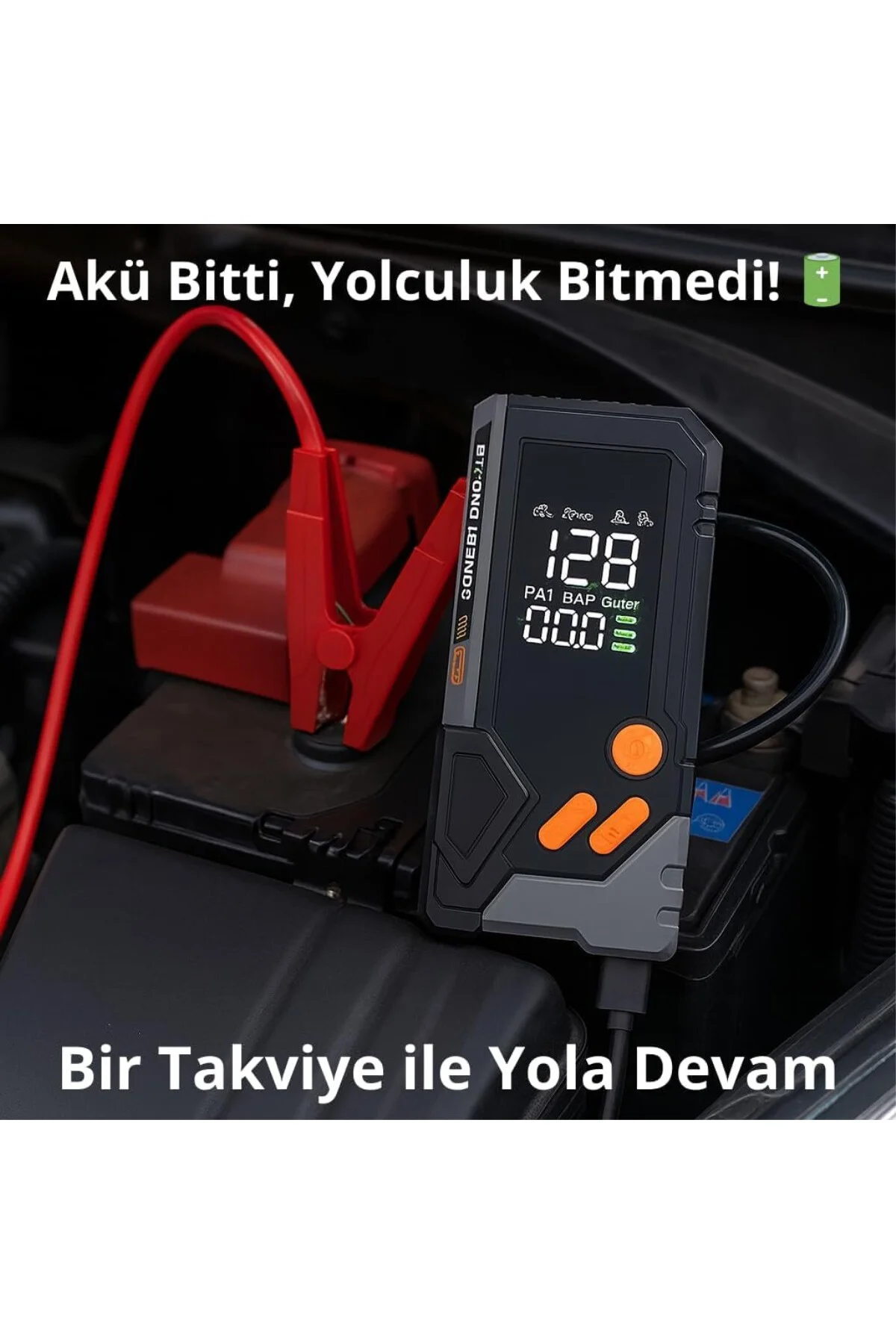 Akü Takviyeli Dijital Hava Kompresörü 12000 mAh – Lastik Şişirme Akü Takviyeli Dijital Hava Kompresörü 12000 mAh – Lastik Şişirme