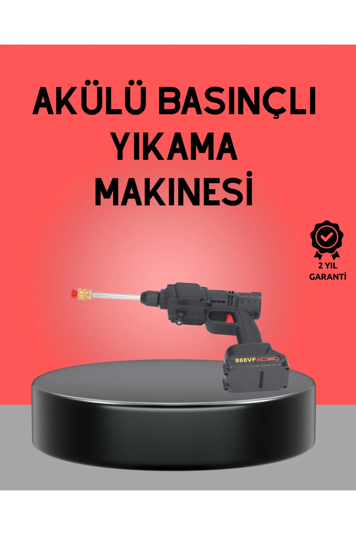 Akülü Basınçlı Yıkama Tabancası 450Psi Su Püskürtme Makinesi