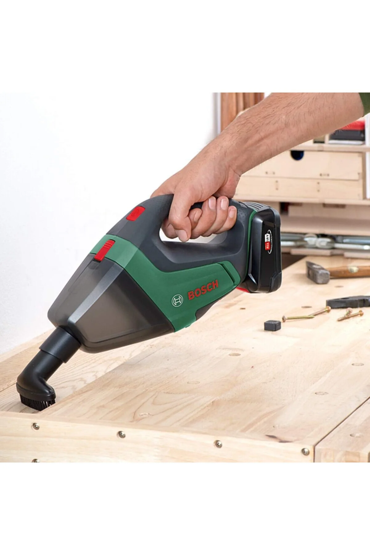 akülü elektrikli süpürge UniversalVac 18 (2,5 Ah akü, 18 Volt sis
