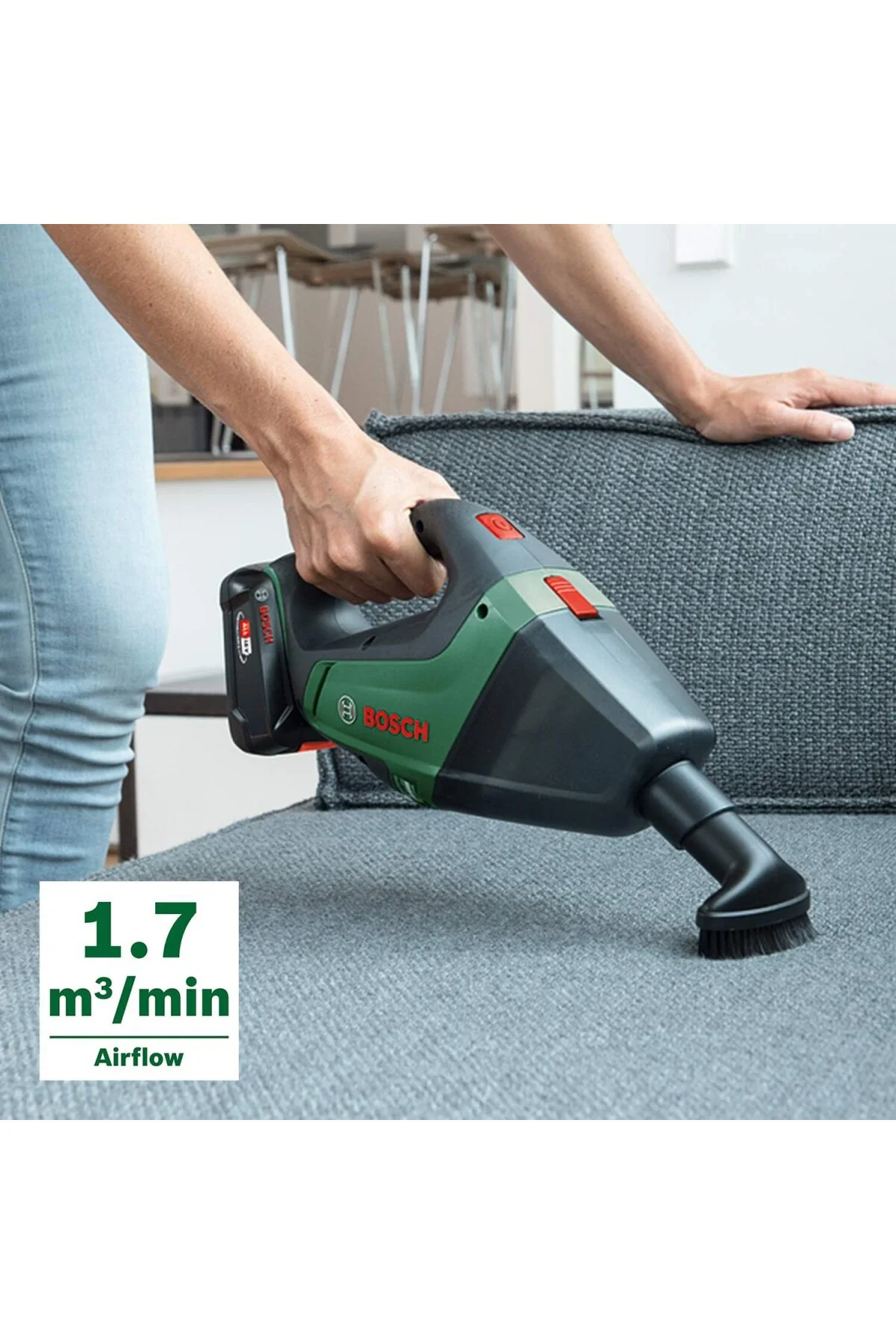 akülü elektrikli süpürge UniversalVac 18 (2,5 Ah akü, 18 Volt sis