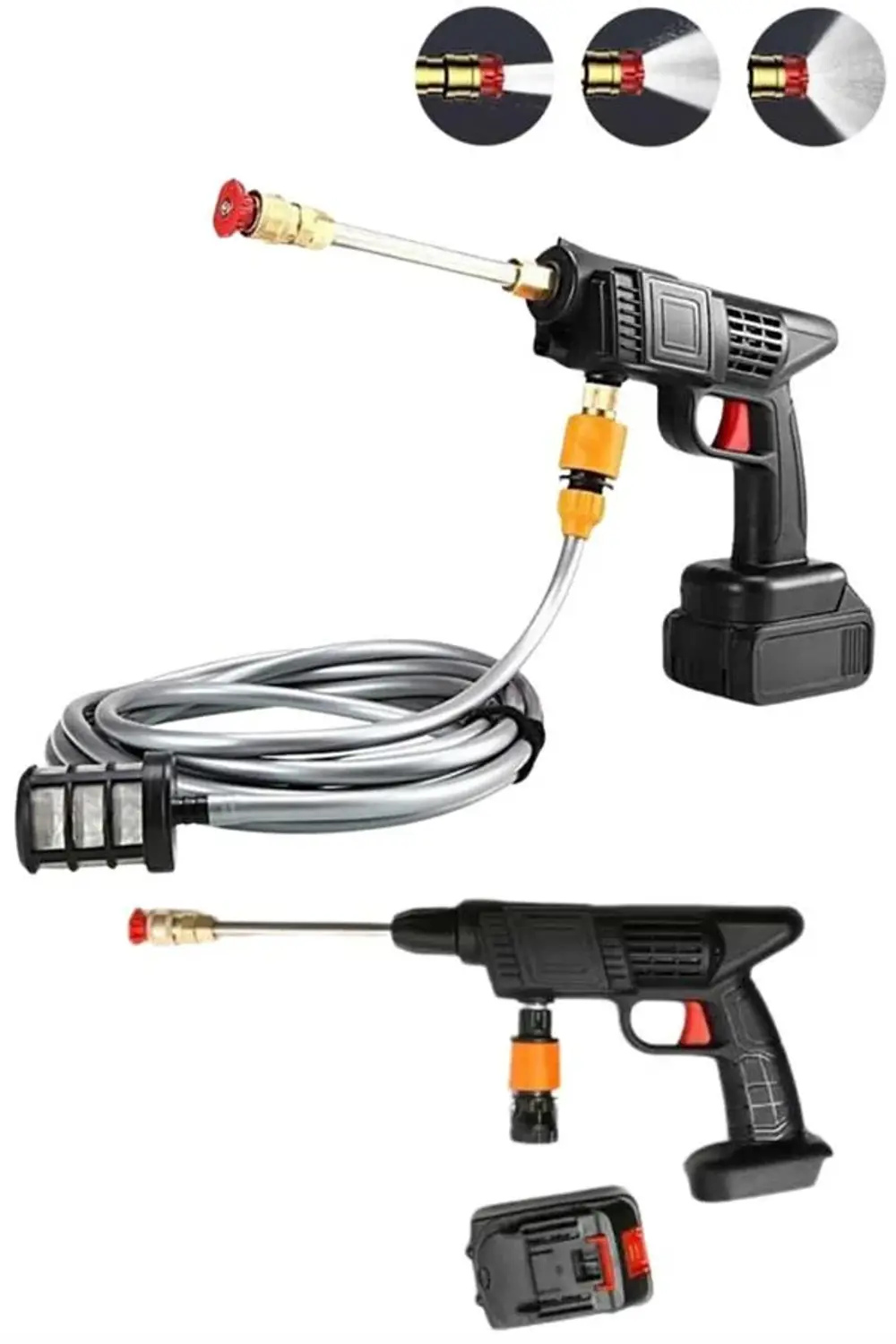 Akülü Oto Araç Yıkama Yüksek Basınçlı Araba Yıkama Makinesi Şarjl