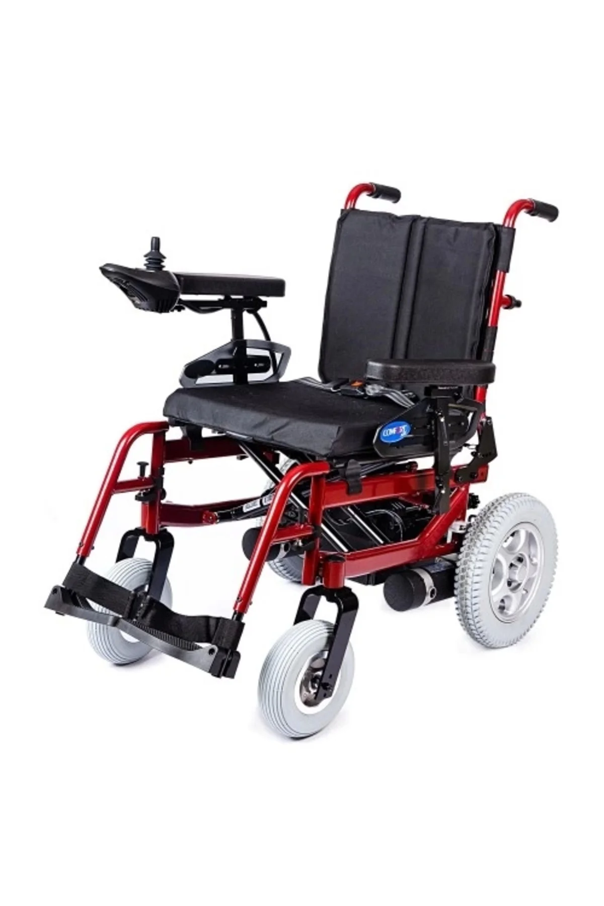 Akülü Sandalye Bordo | 340W Motor, Yatar Sırt, Katlanır Alüminyum Şase, 130 kg, Allure Akülü Sandalye Bordo | 340W Motor, Yatar Sırt, Katlanır Alüminyum Şase, 130 kg, Allure