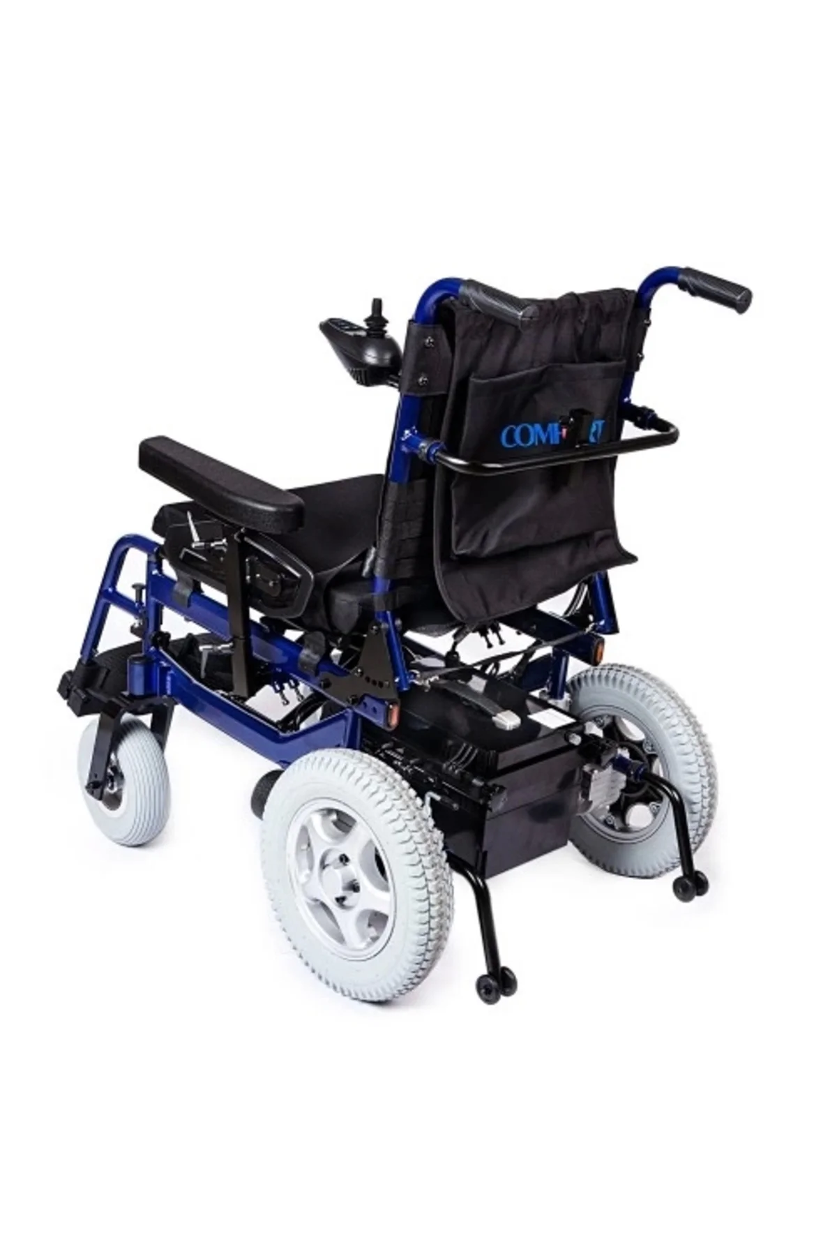 Akülü Sandalye Lacivert | 340W Motor, Yatar Sırt, Katlanır Alüminyum Şase, 130kg Allure Akülü Sandalye Lacivert | 340W Motor, Yatar Sırt, Katlanır Alüminyum Şase, 130kg Allure
