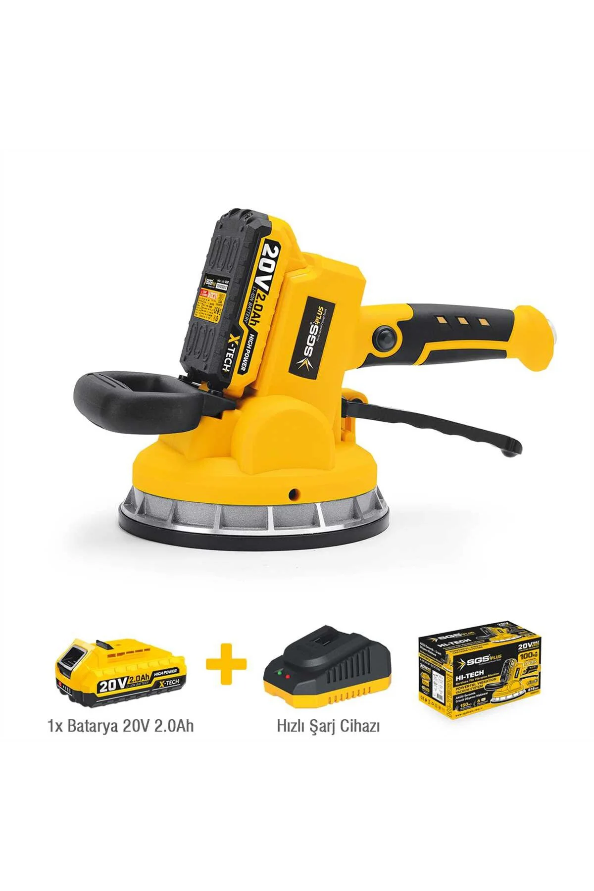 AKÜLÜ SERAMİK-GRANİT TİTREŞİMLİ VANTUZ 20V 1*2.0 Ah SGS5415