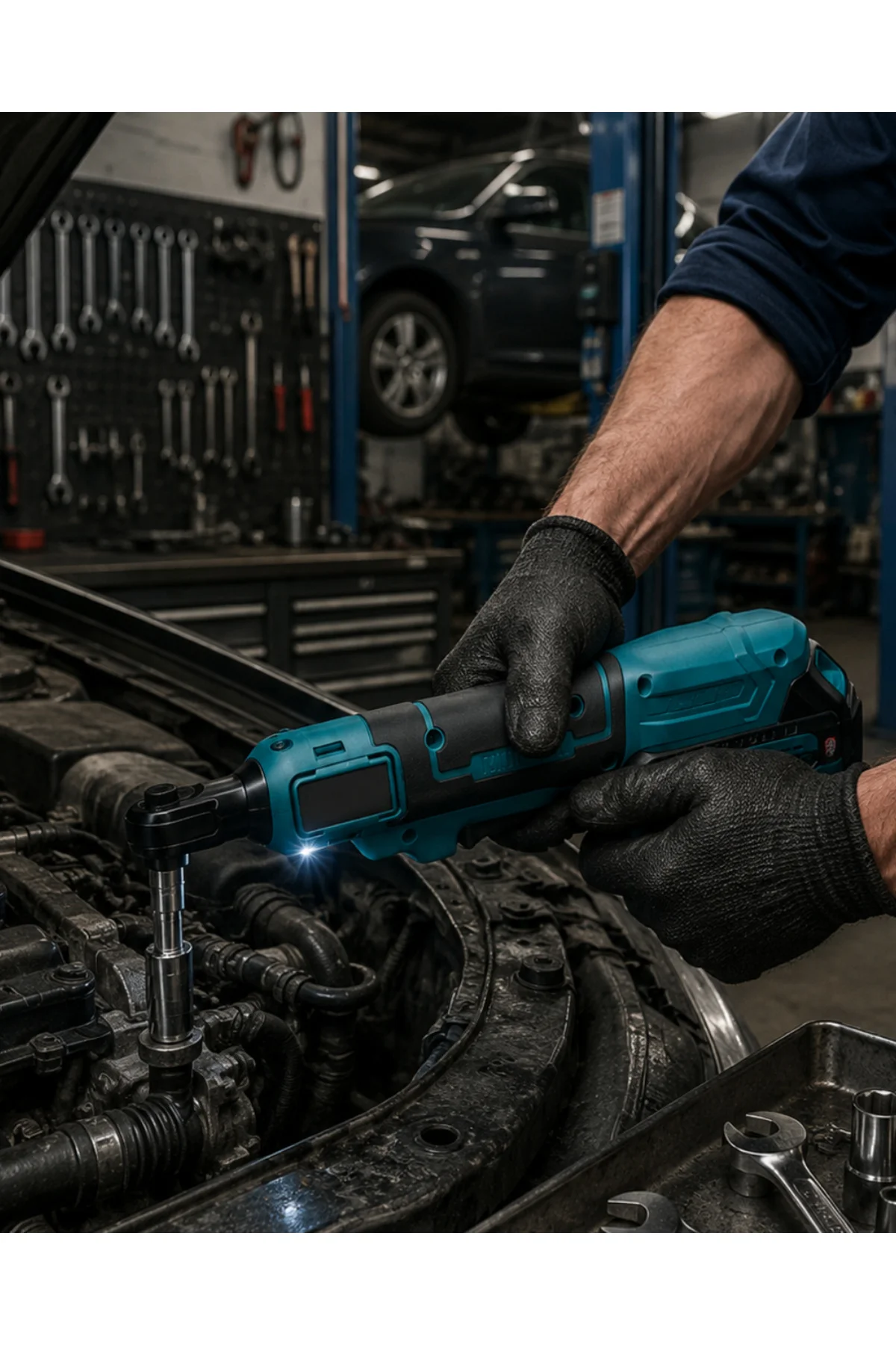 Akülü Somun Sıkma Anahtarı 21V Ergonomik Şarjlı Cırcır Sistem