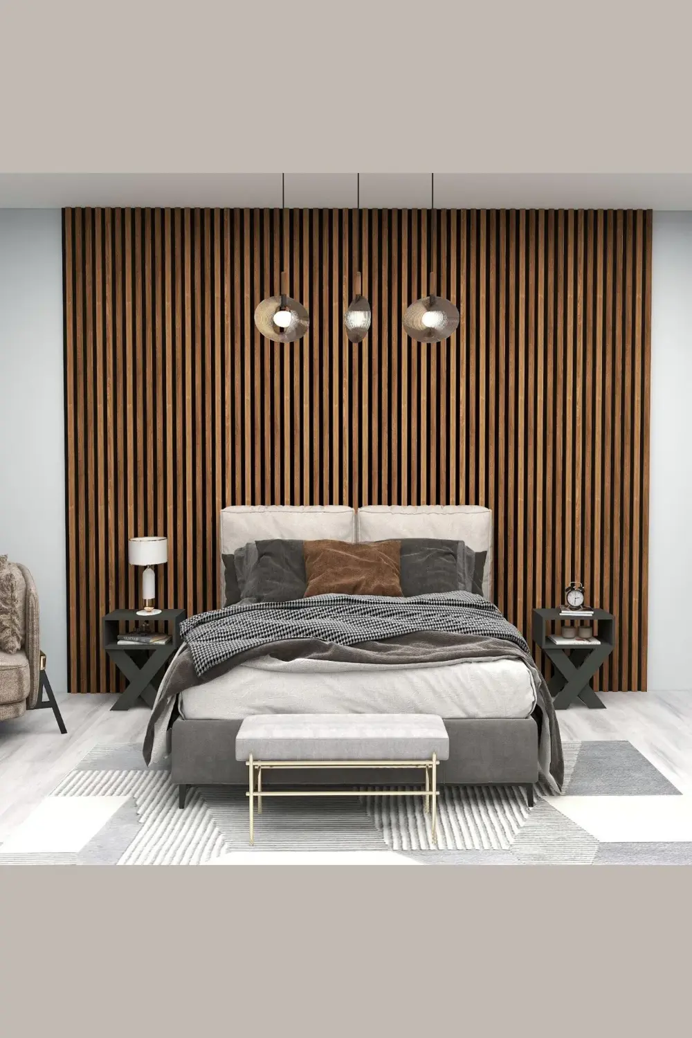 Akustik Duvar Paneli MDF Duvar Paneli 61x278 cm Akupanel Dekorati