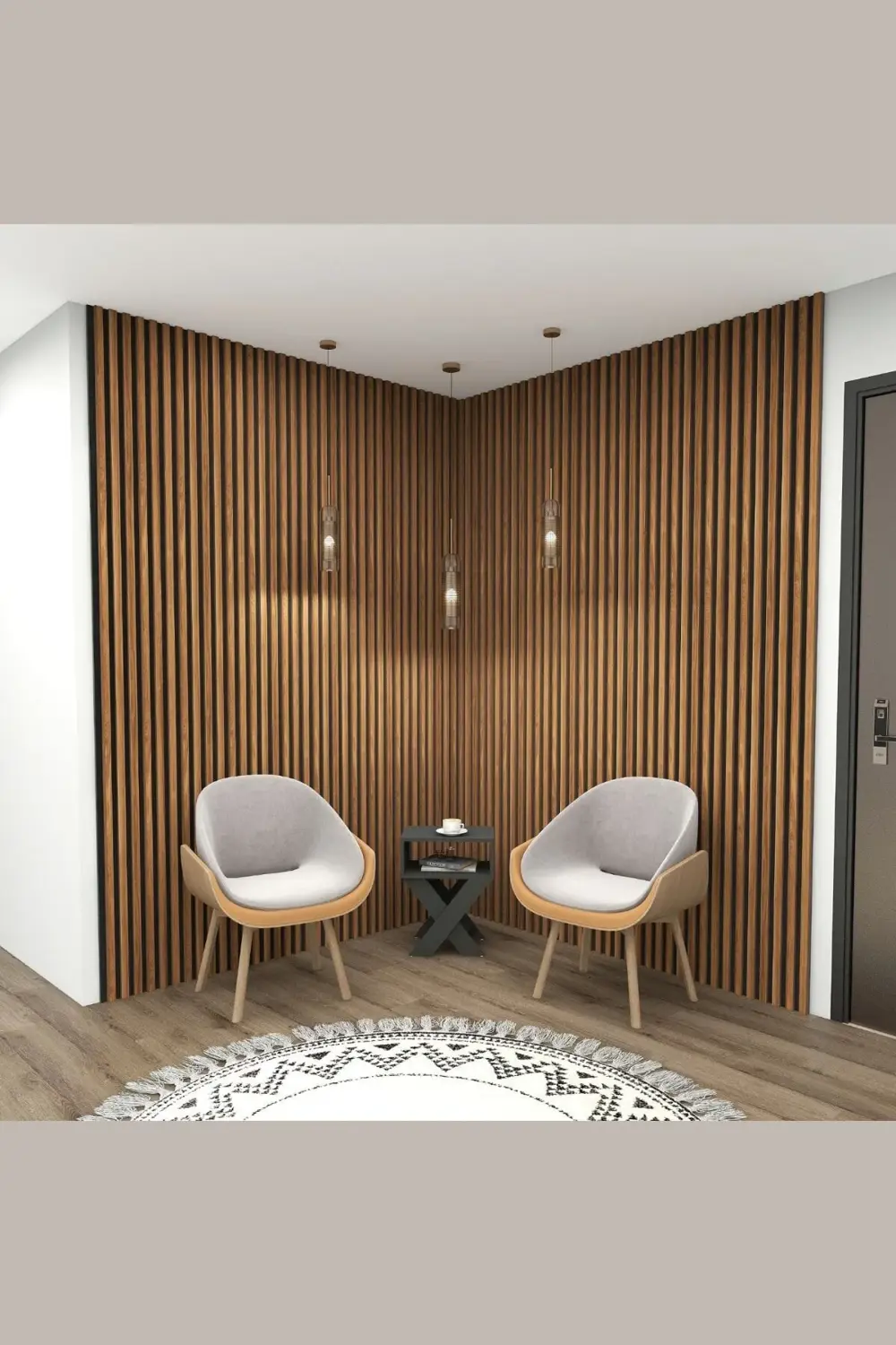 Akustik Duvar Paneli MDF Duvar Paneli 61x278 cm Akupanel Dekorati