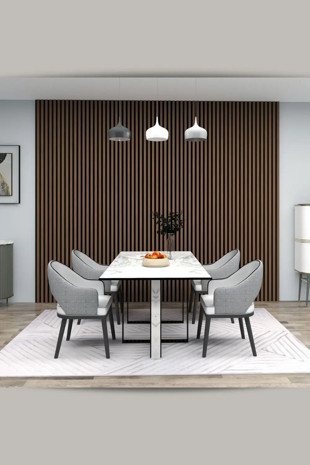 Akustik Duvar Paneli MDF Duvar Paneli 61x278 cm Akupanel Dekorati