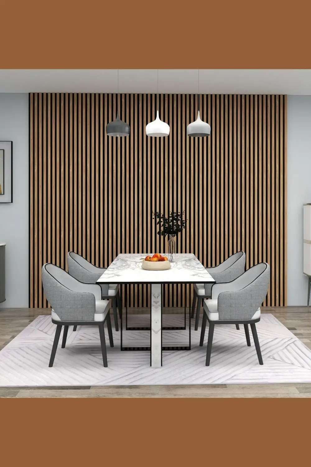 Akustik Duvar Paneli MDF Duvar Paneli 61x278 cm Akupanel Dekorati