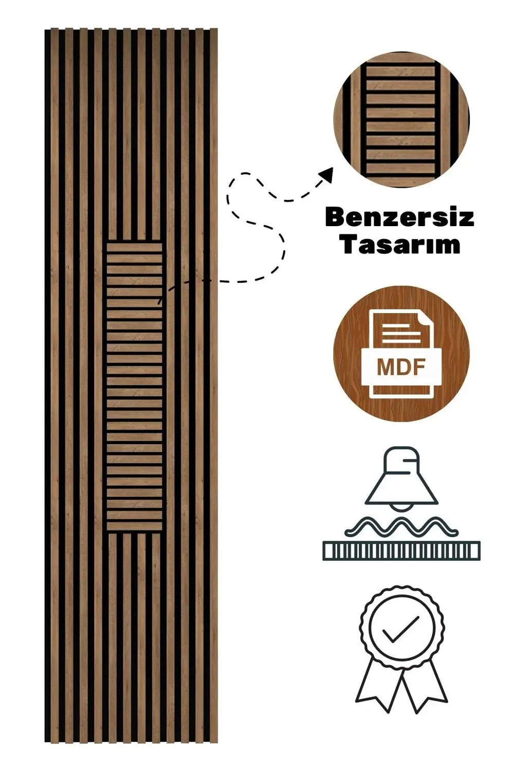 Akustik Duvar Paneli Plus MDF Duvar Paneli Akupanel Ses Yalıtım &