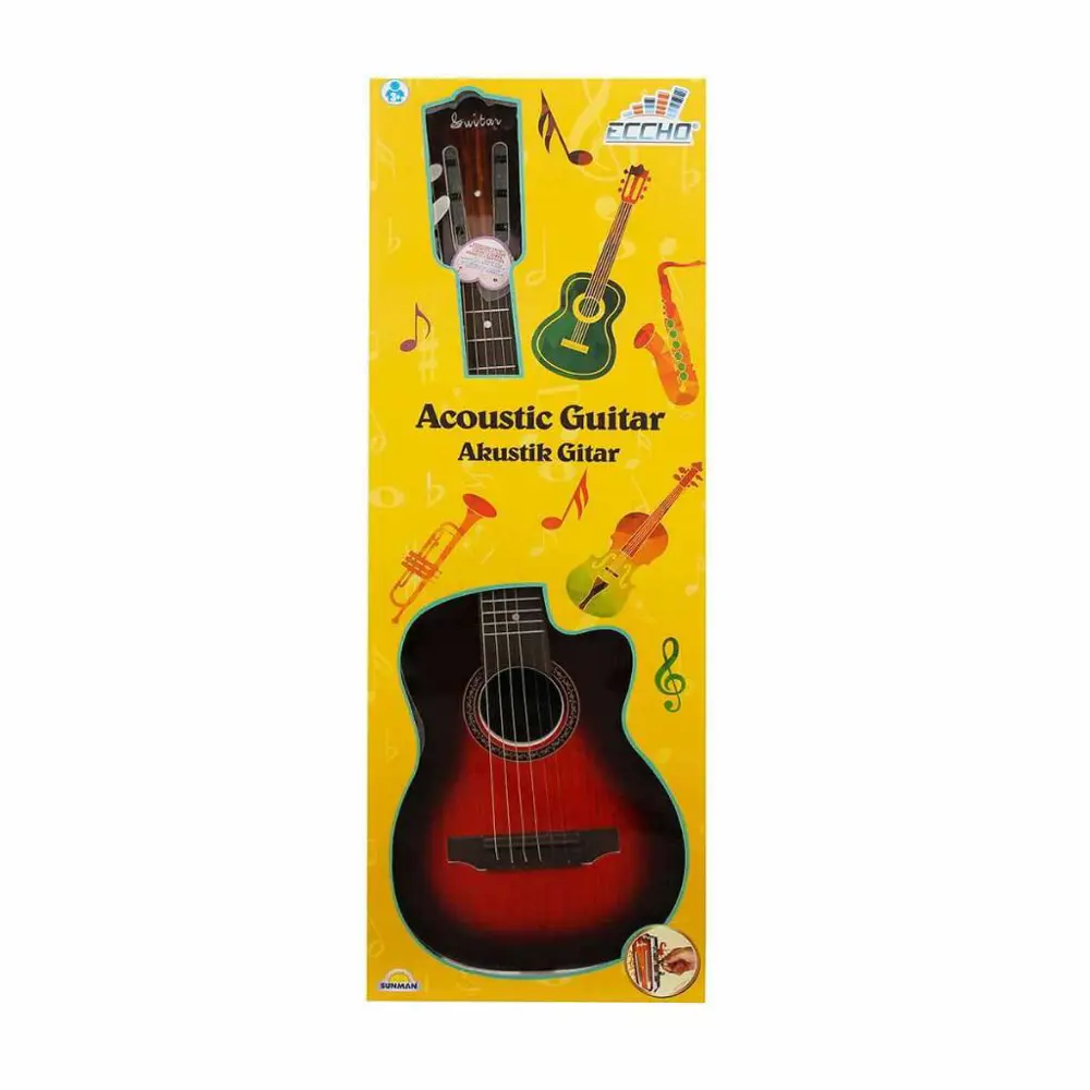 Akustik Gitar 69 cm. Kırmızı ECH-2076 Akustik Gitar 69 cm. Kırmızı ECH-2076