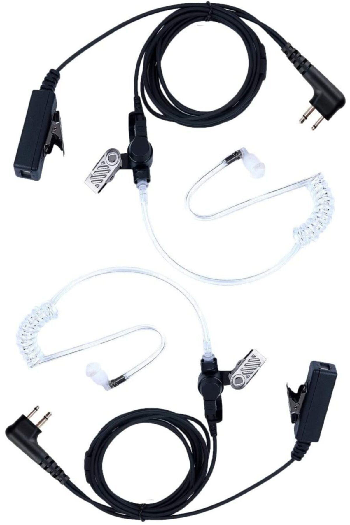 Akustik Tüplü Hortum Tipi Kulak Içi Şeffaf Silikon Telsiz Kulaklı