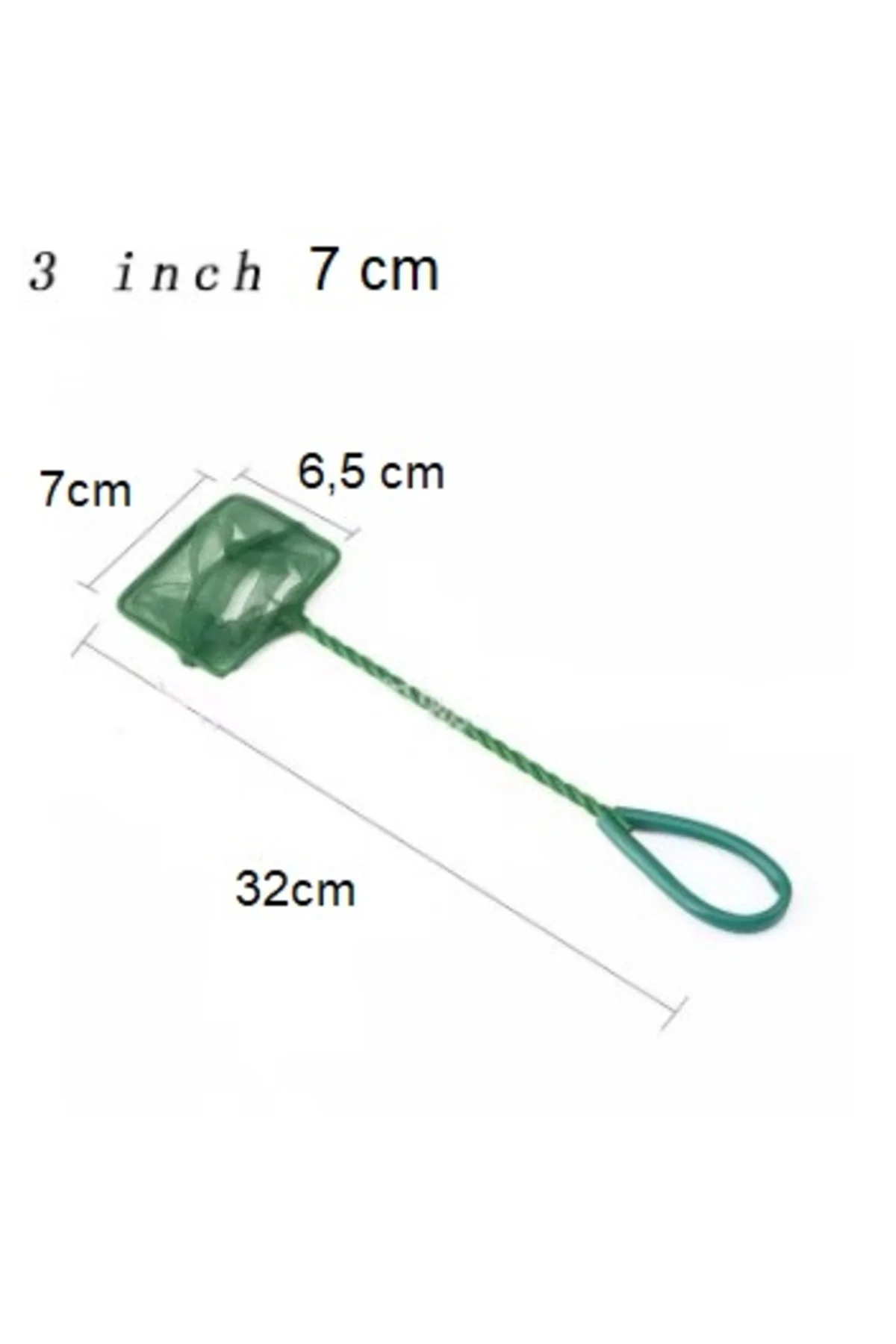 Akvaryum Balık Yakalama Kepçesi 3 inç 7 cm - Görsel 2