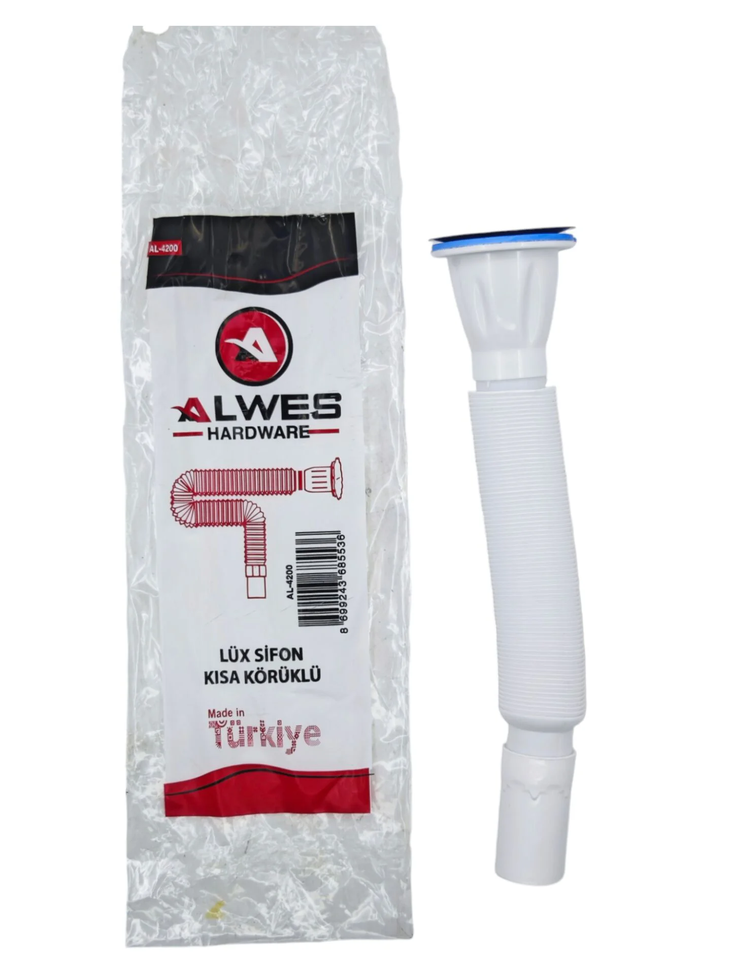 AL-4200   Alwes Lüks Kısa Körüklü Sifon