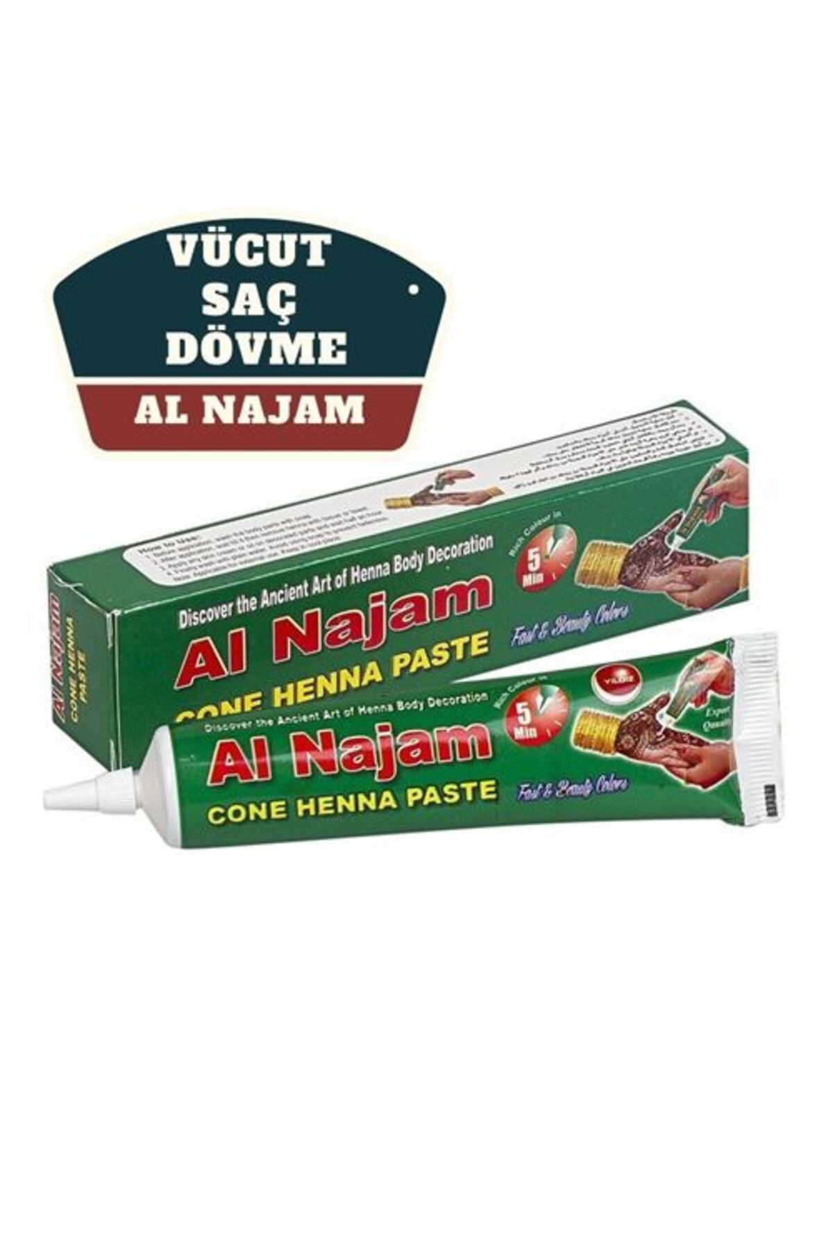 Modacar Al Najam Kirmizi Vücut Saç Dövme Hint Kinasi