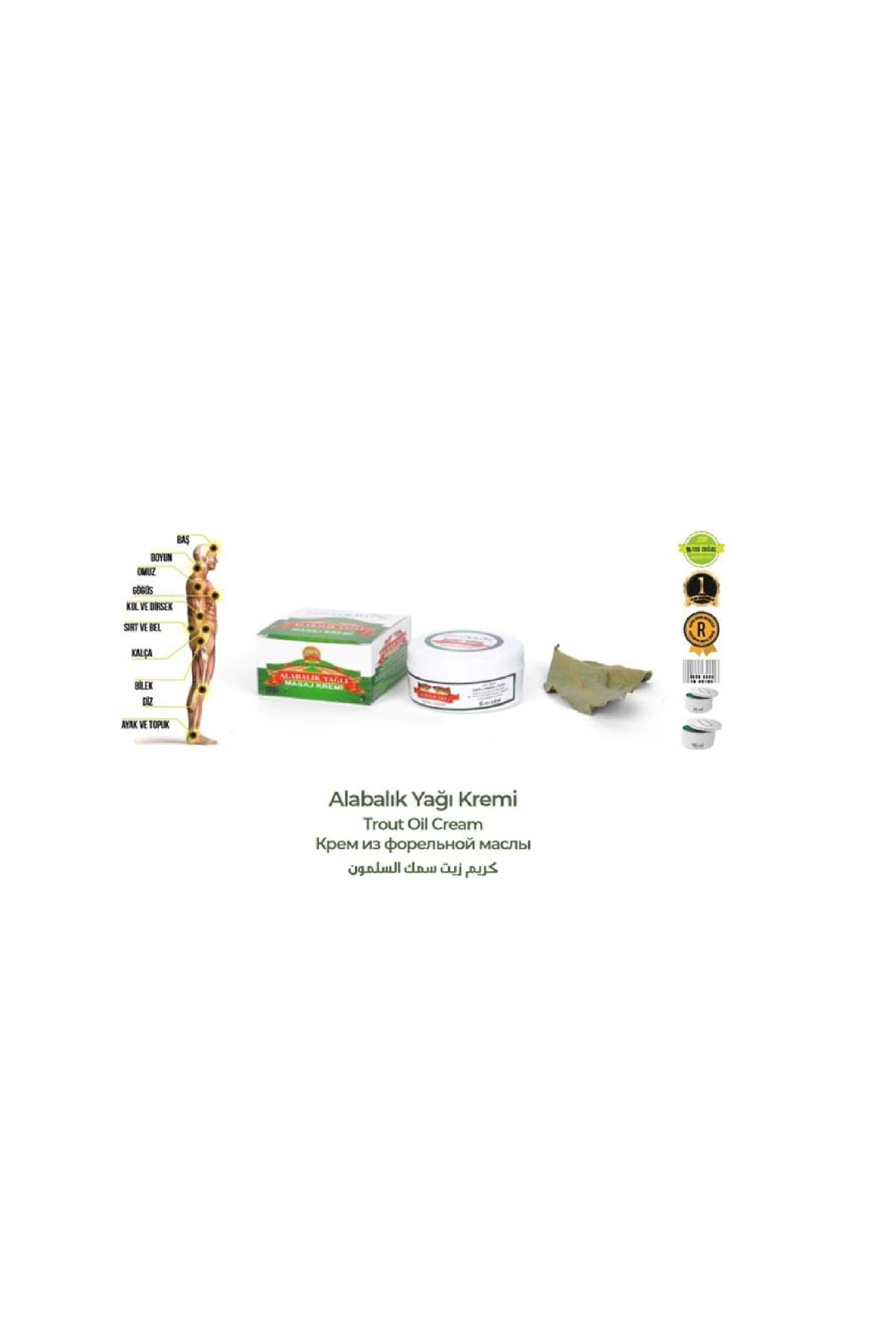 Alabalık Yağlı Masaj Kremi 65 Ml- 5 Adet