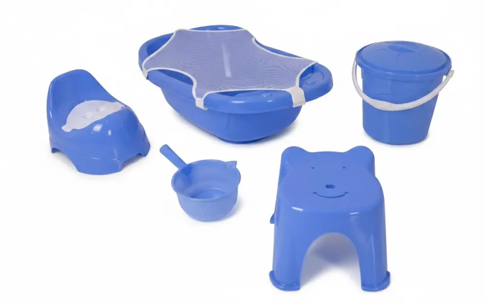 ALACA Bebek Banyo seti Fileli Mavi