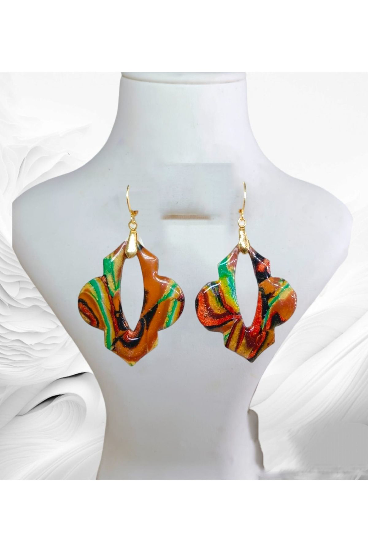 Alaca Tasarım Doğaltaş Görünümlü Polimer Kil & Epoksi Tasarım Küp