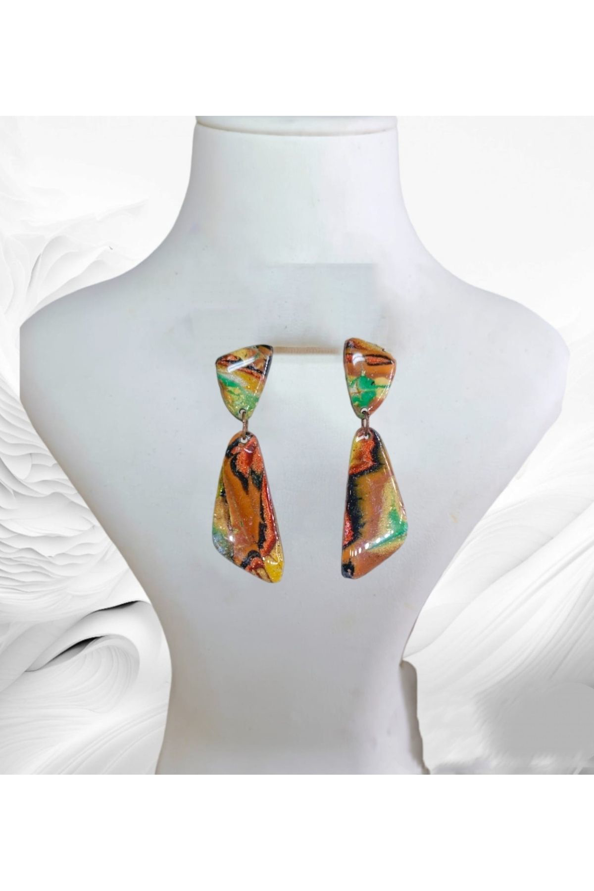 Alaca Tasarım Doğaltaş Görünümlü Polimer Kil & Epoksi Tasarım Küp