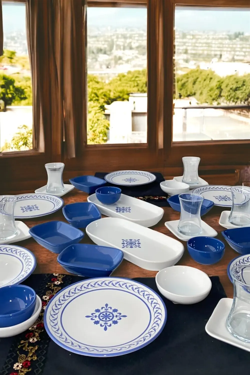 Keramika Alaçatı 32 Parça 6 Kişilik Kahvaltı Takımı