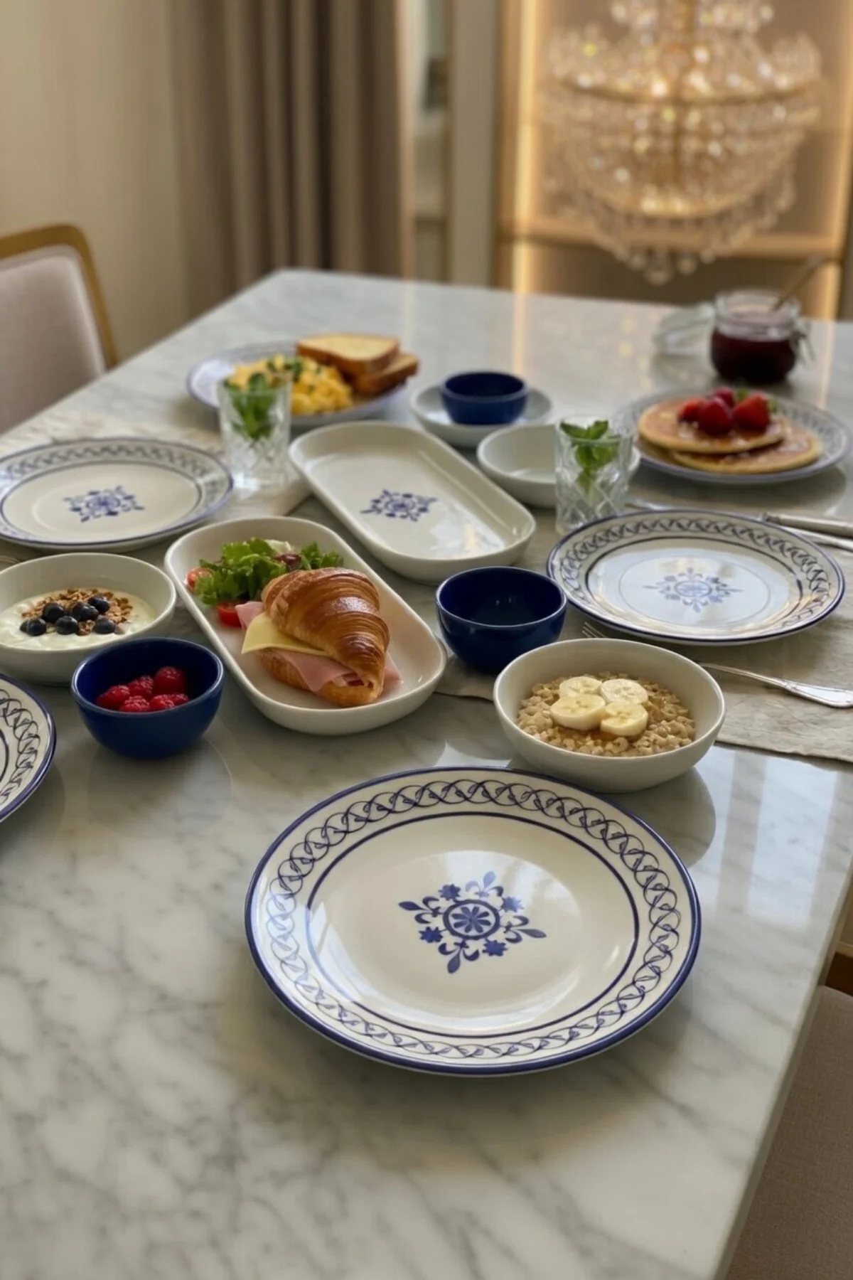Alaçatı 6 Kişilik Kahvaltı Takımı 15 Parça
