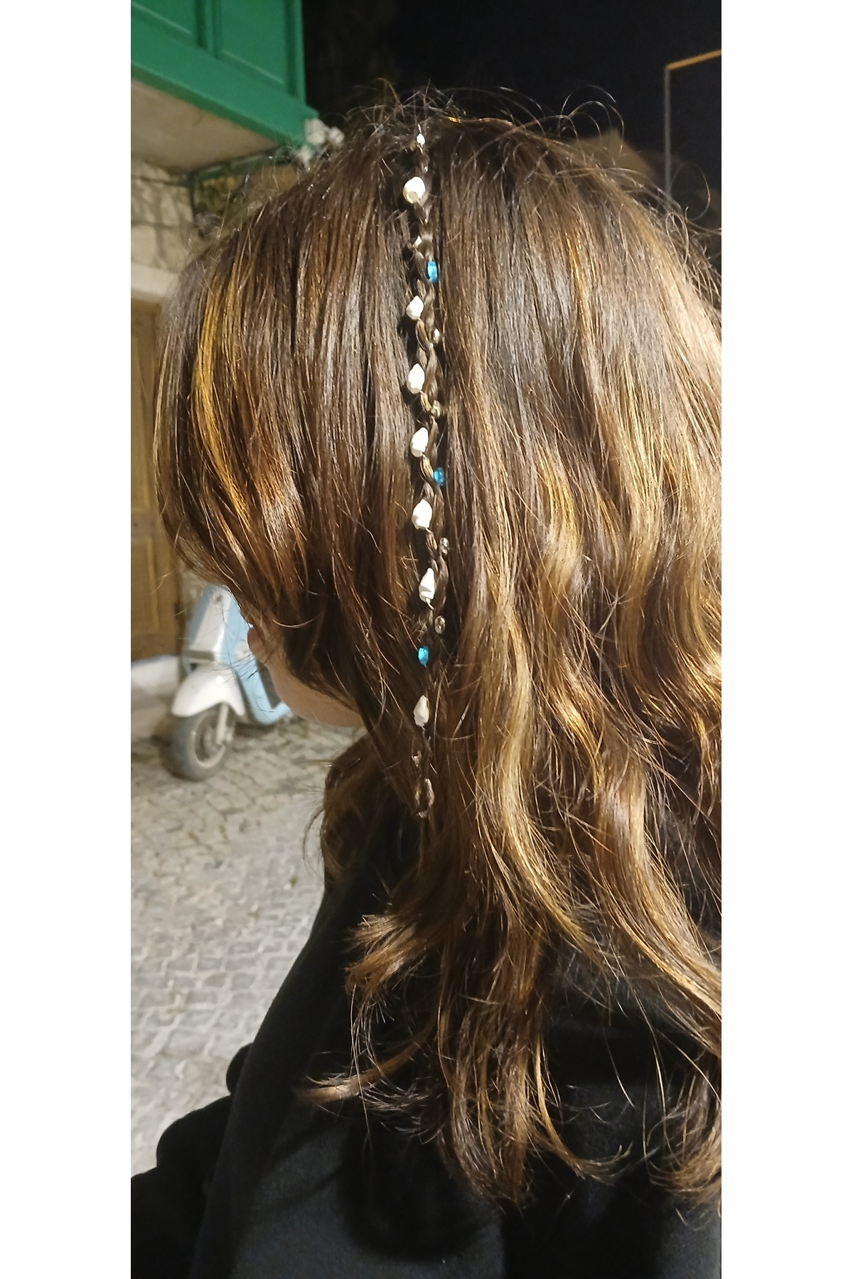 Tutu Tasarım Alaçatı Alaçati Saç Boncuklari Deniz Kabuğu Ve Metal İstiridye Kabuğu Fig