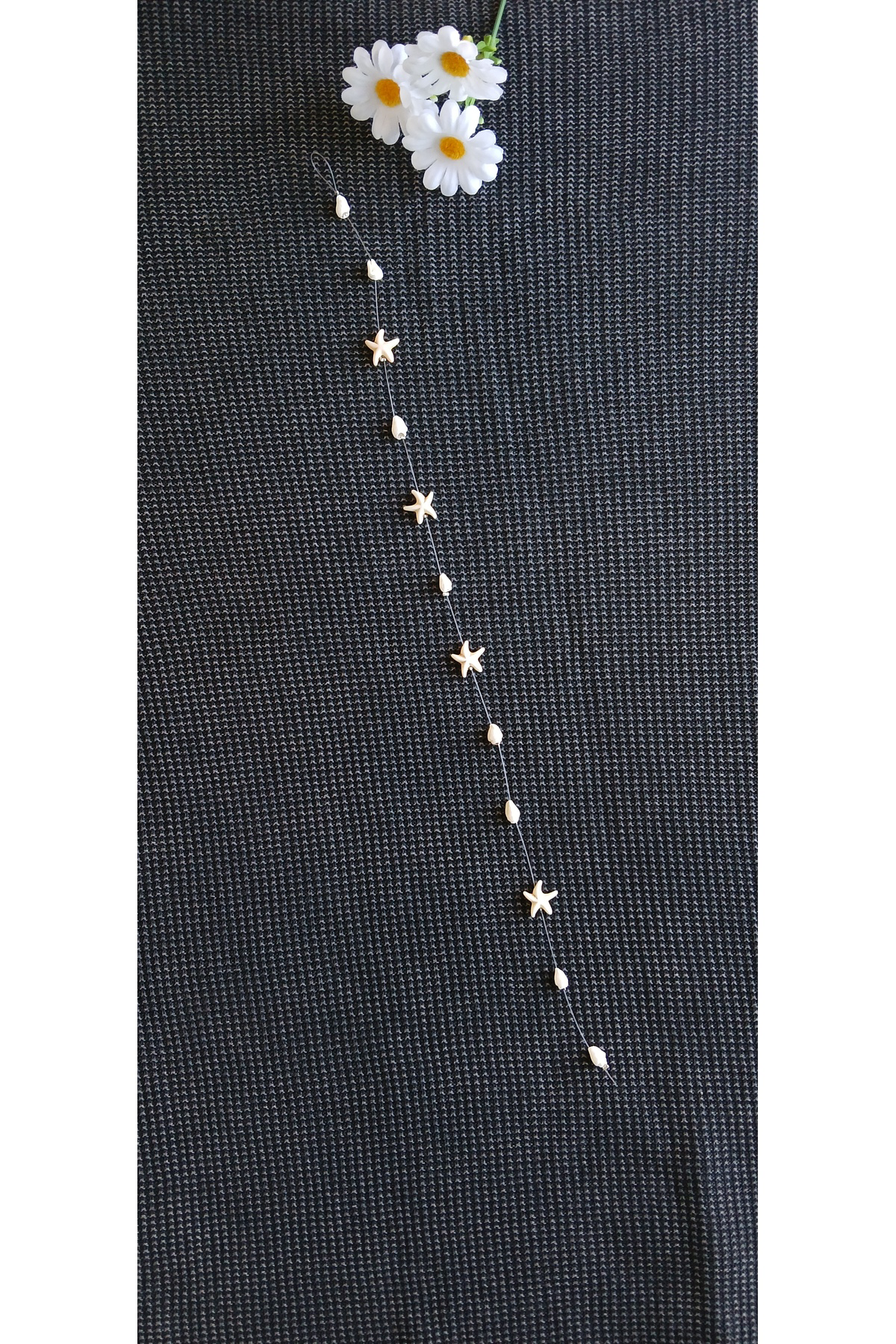 Tutu Tasarım Alaçatı Alaçati Saç Boncuklari Deniz Kabuğu Ve Metal İstiridye Kabuğu Fig