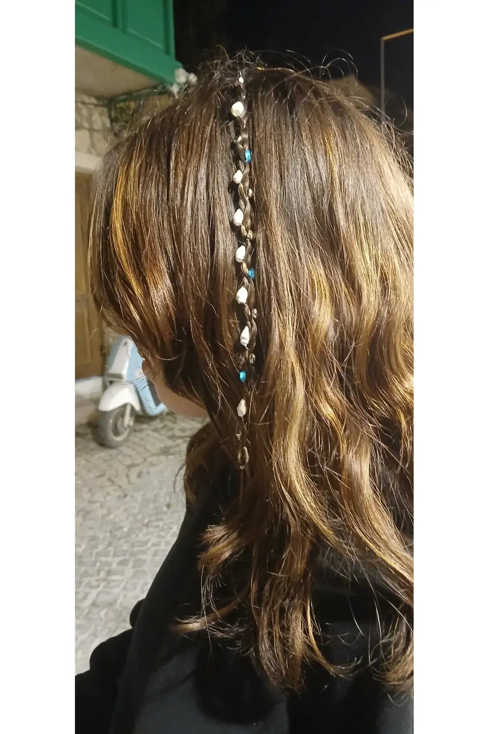 ALAÇATI SAÇ BONCUKLARI DENİZ KABUĞU VE METAL İSTİRİDYE KABUĞU FİG