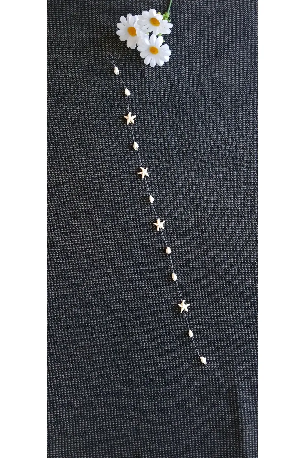 ALAÇATI SAÇ BONCUKLARI DENİZ KABUĞU VE METAL İSTİRİDYE KABUĞU FİG