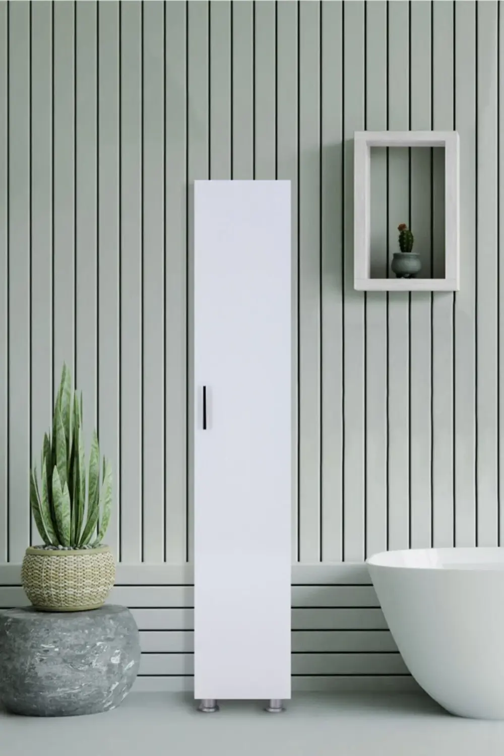 Mars Banyo Alanya Çok Amaçlı Dolap Mutfak Banyo Kiler Erzak Boy Dolabı Tek K