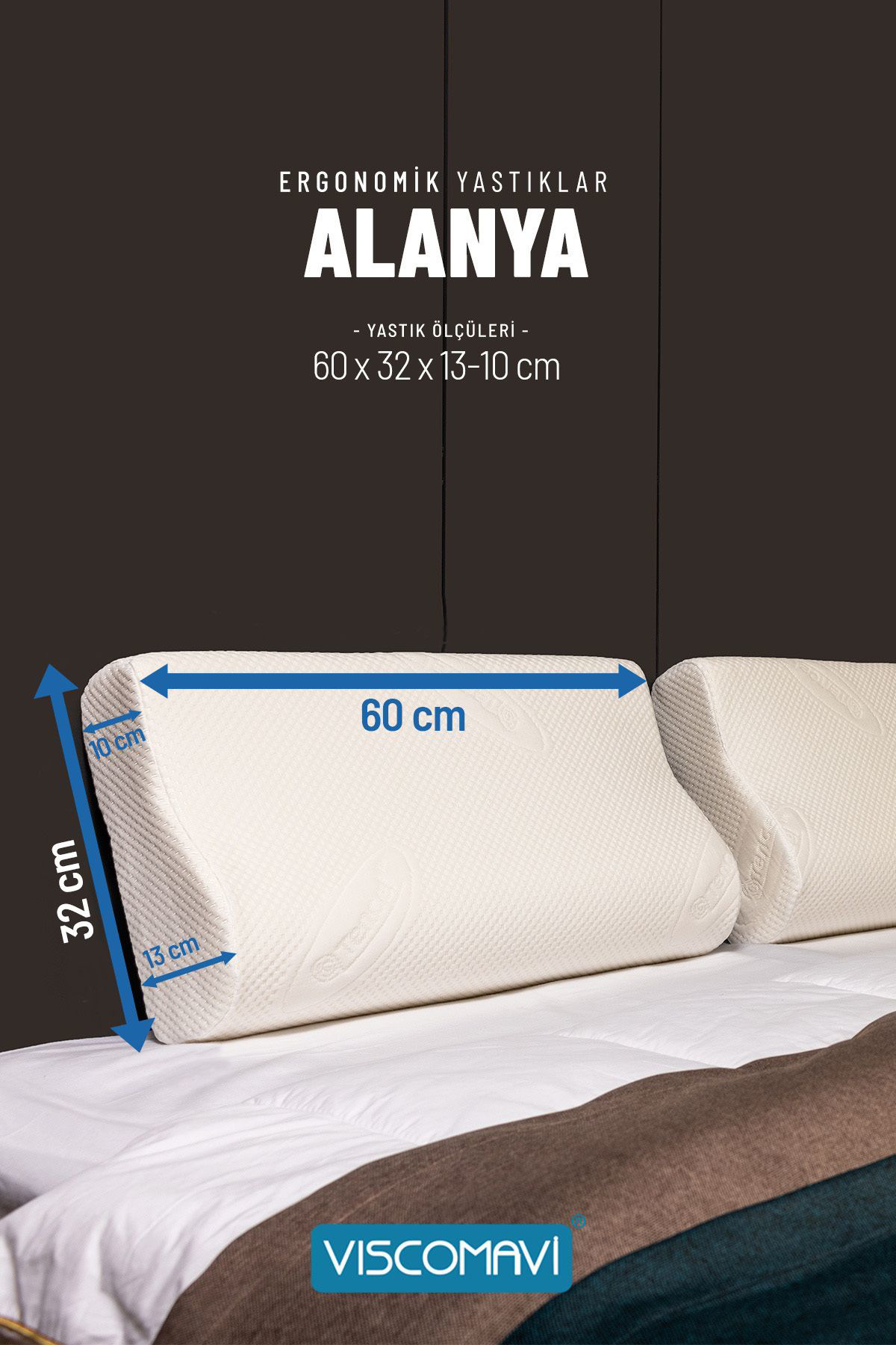 Viscomavi Alanya Ergonomik & Ortopedik Visco Yastık