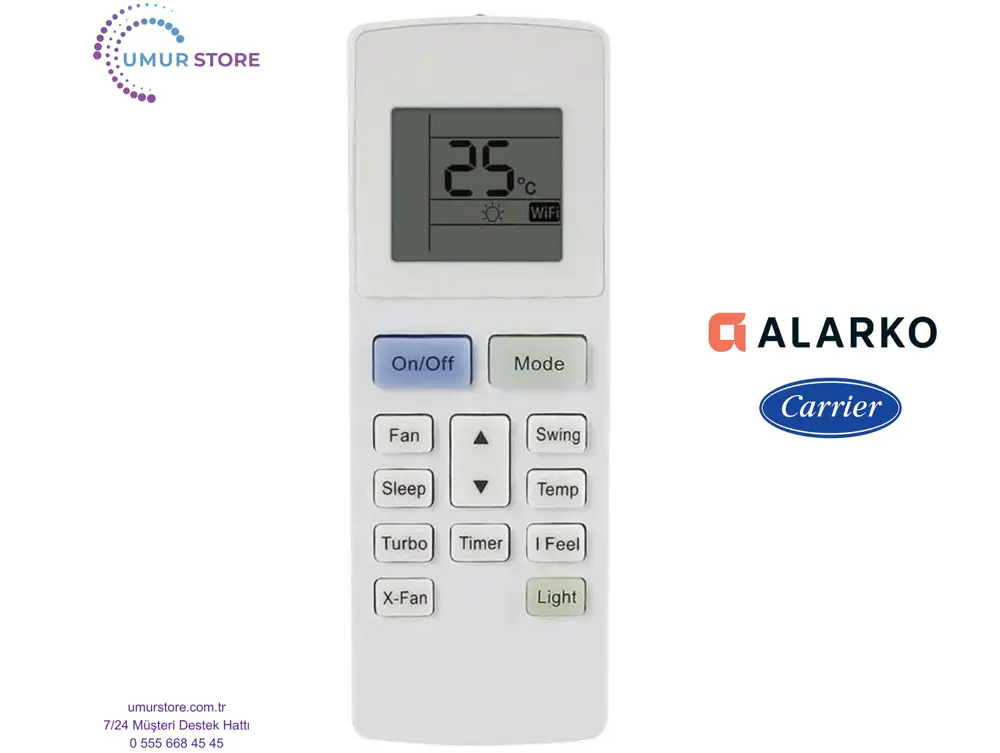 Alarko Flair FLR-50GW Uyumlu Klima Kumandası
