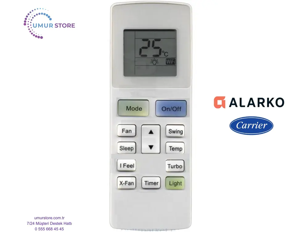 Alarko Flair FLR480INVFS Salon Tipi Klima Kumandası Alarko Flair FLR480INVFS Salon Tipi Klima Kumandası