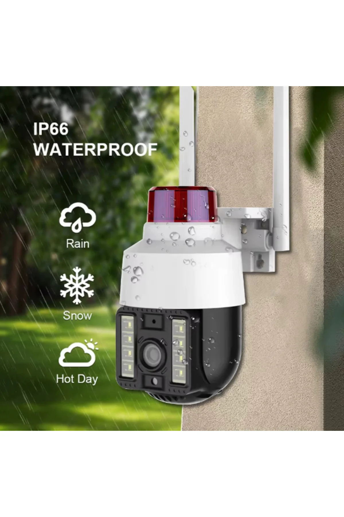 Alarmlı Dış Mekan Güvenlik Kamerası