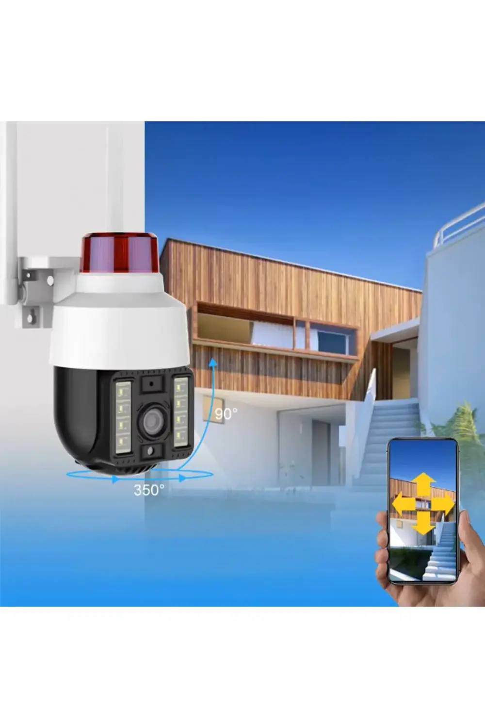 Alarmlı Dış Mekan Güvenlik Kamerası