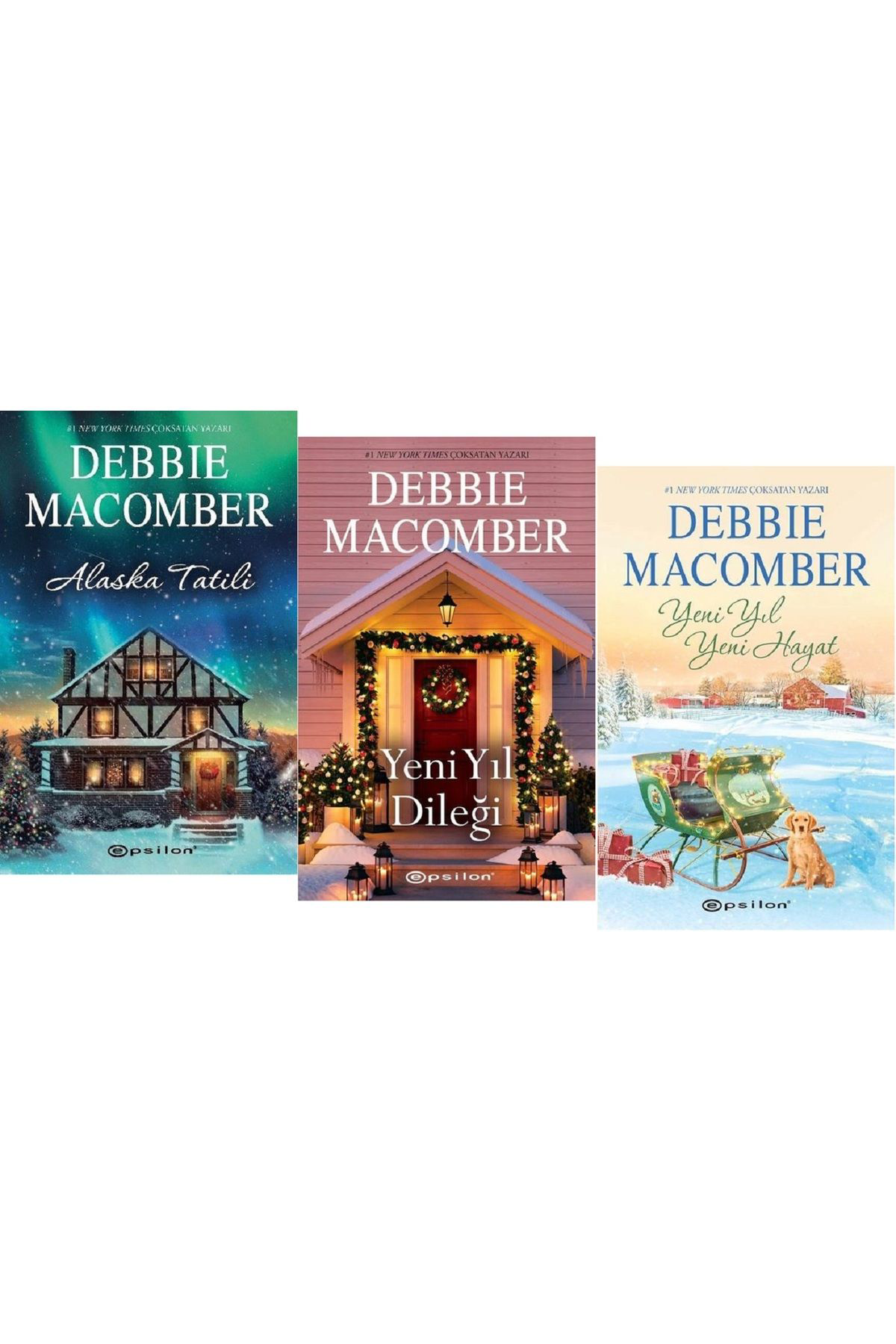 Alaska Tatili + Yeni Yıl Dileği + Yeni Yıl Yeni Hayat / Debbie Macomber 3 Kitap Set