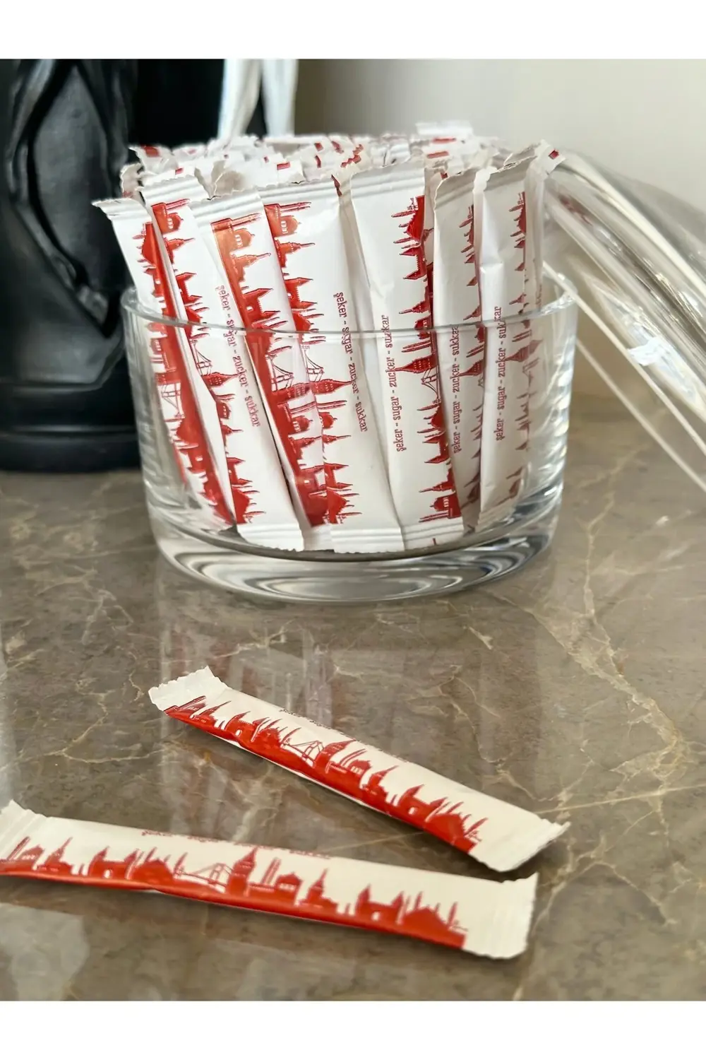 Alazpack Stick Şeker Beyaz Istanbul Silüet Baskılı 3 gr 100 Adet