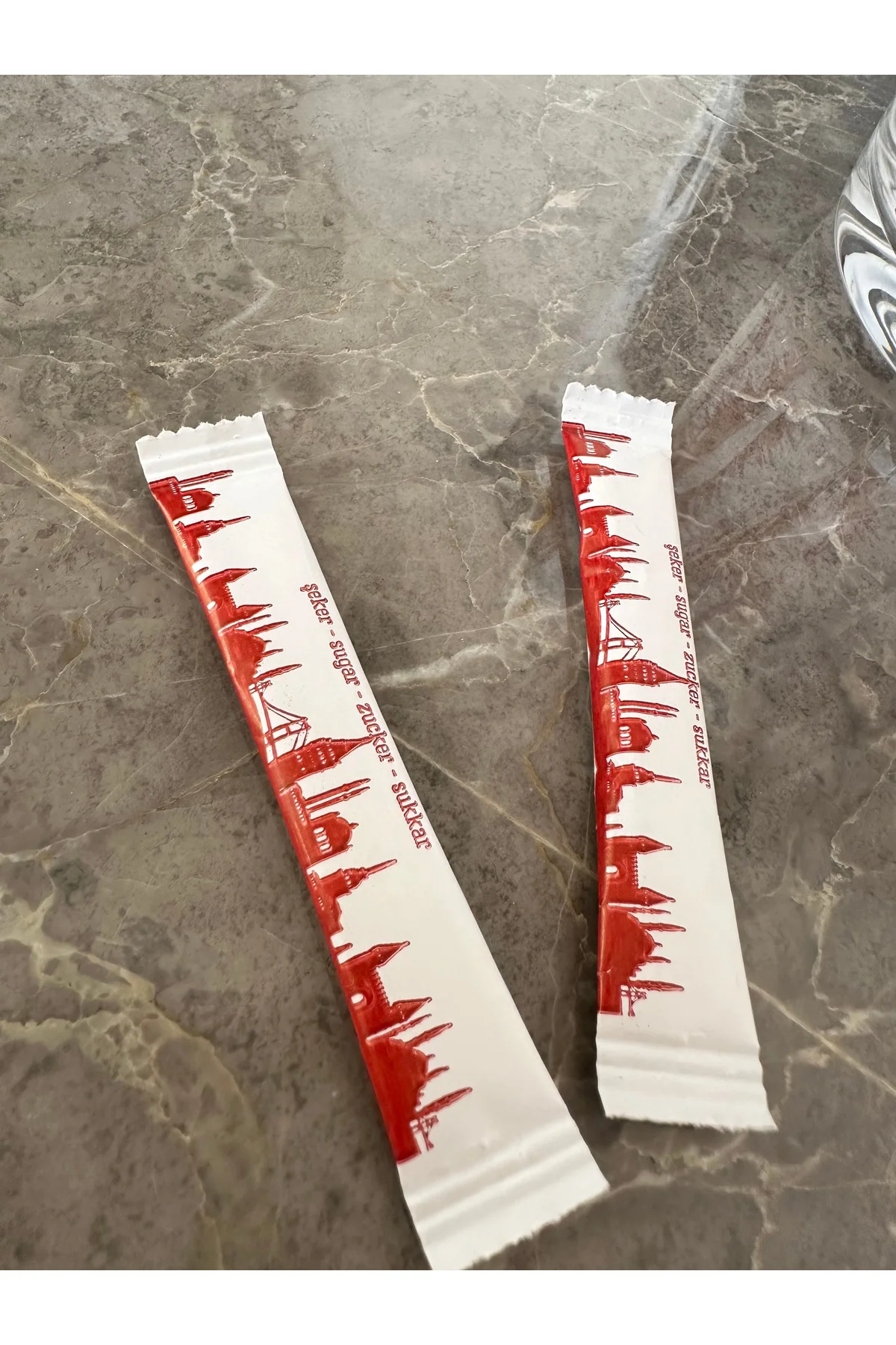 Alazpack Stick Şeker Beyaz Istanbul Silüet Baskılı 3 gr 100 Adet