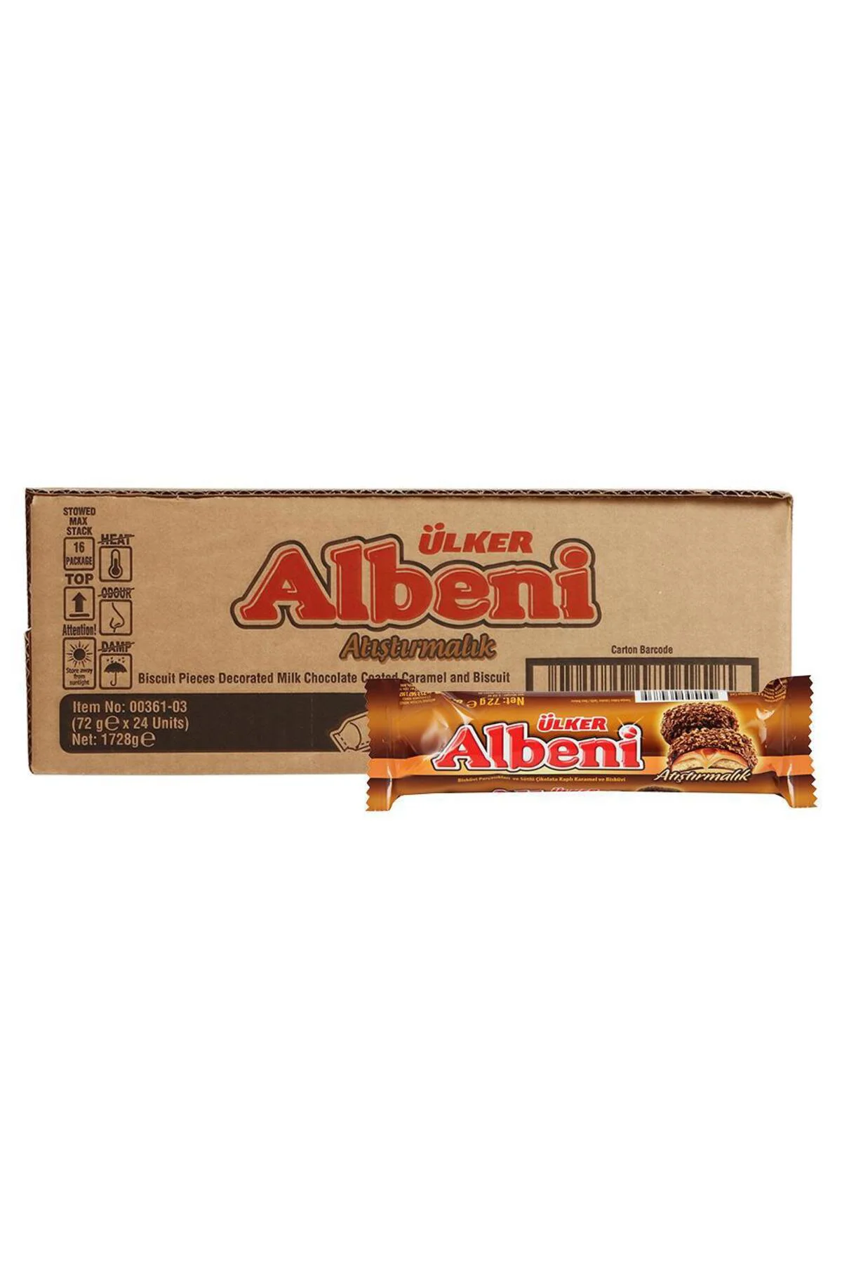 ALBENİ Atıştırmalık - Sütlü Çikolata Kaplı Karamel ve Bisküvi - 7